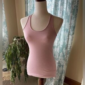 Patagonia pink racer open back tank top